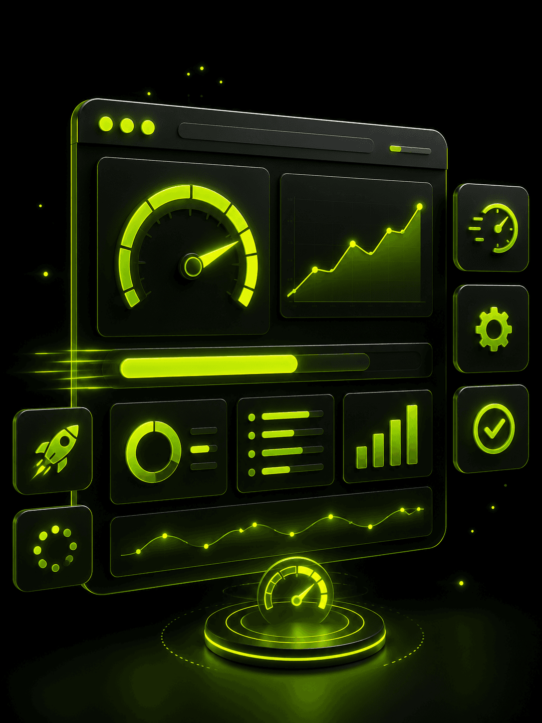 Website design on mobile device
